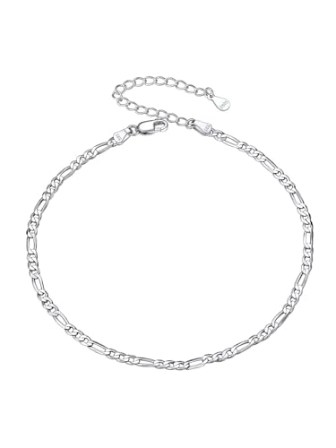 Joya delicada mujer Silvora tobillera plata primera ley pulsera italiana de alta joyería