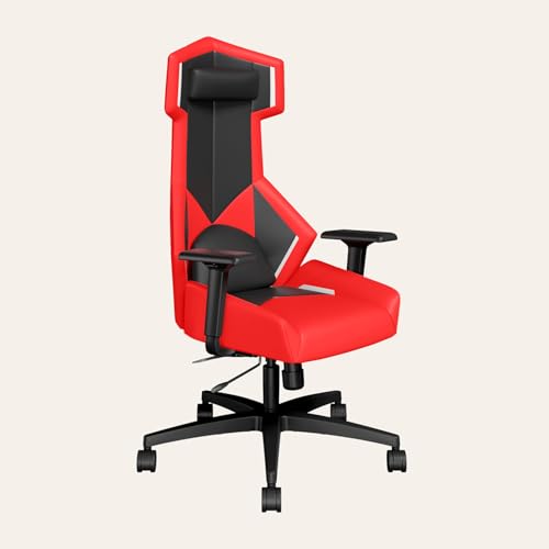 Image of Interio by Godrej Venox High Back Synthetic Leather Ergonomic Gaming Chair (Red) 1-Year Warranty, 3D Armrest, Magnetic Lumbar and Headrest Adjustable