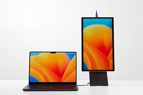 Image of Espresso Lite 15 Portable Monitor (Orange) - 15.6 inch Full HD USB-C Display, Single-Cable Power, Ultra-Light Travel Monitor for Laptop, iPad & USB-C Devices