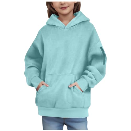 Girls' Oversized Hoodies Side Zipper on Sleeve Fashion Sweatshirts Casual Fleece Cute Pullovers Fall Winter Clothes4