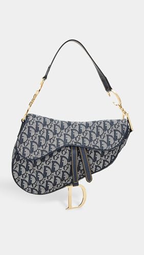 Dior Women's Pre-Loved Navy Trotter Saddle Bag2