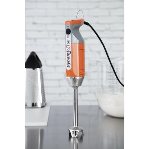 Dynamic 220 W Dynamix Stick Blender MX050, Orange, Detachable Shaft: 160 mm, Commercial Hand Blender, Titanium Coated Blade, Variable Speed up to 13 000 rpm, CF001