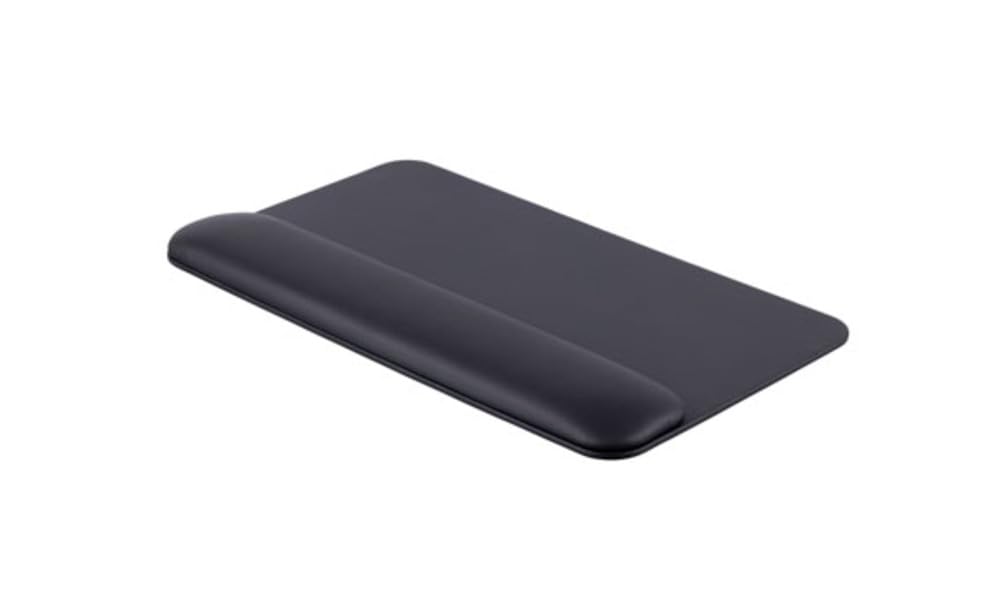Ergonomische Handgelenkauflage für Tastaturen, schwarz, 495 x 270 x 25 mm | ErgoPols Classic Modell, ergonomisch, für Tastaturen, für Büro/Zuhause, hochwertiges Leder, pflegeleicht