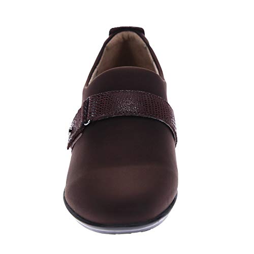 Image of Revere Genoa Women's Stretch Loafer - Elegant Adjustable Leather with Super Soft Stretch Upper and Contoured Removable Footbeds