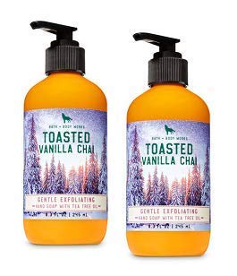 Bath and Body Works 2 Pack Gentle Exfoliating Hand Soap Toasted Vanilla Chai. 8 Oz.