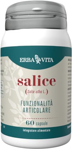 ERBA VITA Integratore Alimentare di Salice - 60 Capsule - Fonte naturale di silice che fvorisce il benessere dei capelli e delle unghie