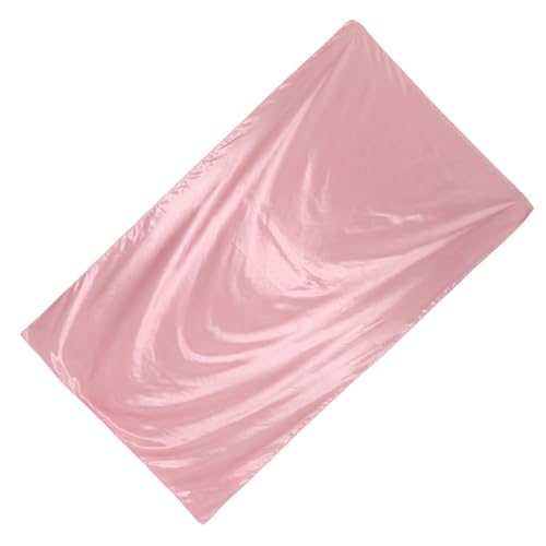 POPETPOP Mantel Rectangular de Raso Satinado 102x58 Pulgadas, Color Rosa Dorado Brillante, Lavable y Reutilizable para Bodas, Banquetes y Decoración de Mesa Festiva