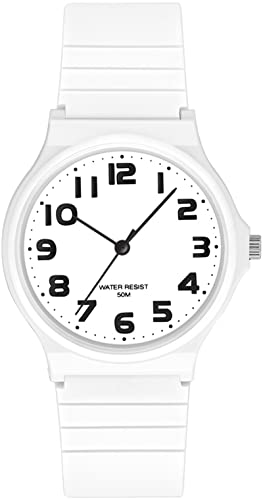 Orologio Da Donna Impermeabile 5ATM – Quarzo Minimal Con Cinturino In Silicone, Quadrante 32 Mm, Luce Notturna