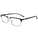 OCCI CHIARI Half Rim Fashion Reading Glasses for Men 0 100 125 150 200 225 250 300 350 400 500 600 (OC5110 Black, 2.5)