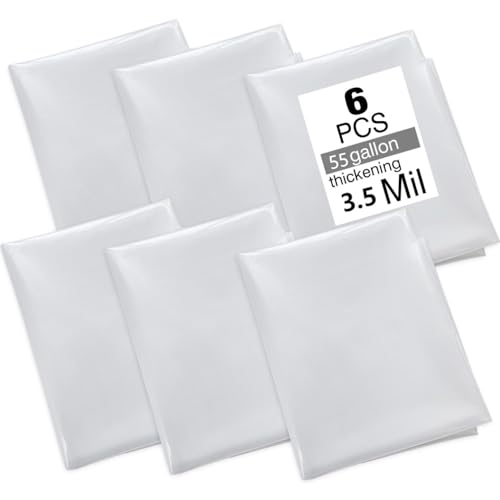 6 Pcs dust collector bags 3.5mil 19.5 diameter (31 width x 40 length)