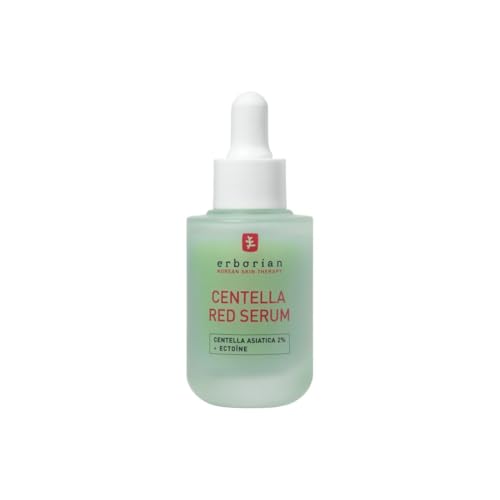 Erborian - Centella Red Serum - Immediate Relief Concentrate - Anti Redness Soothing Face Serum with Centella Asiatica Ectoin and Bisabolol - Green Neutralizing Tint - 30ml - Korean Cosmetic