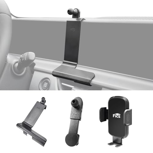 FICS Car Phone Holder for KIA Seltos 2023, 2024, 2025 – Custom-Fit Mount for Seamless Display Integration, Interior Accessories for Navigation Use, Stable Driving View