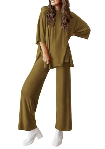 PRETTYGARDEN Two Piece Sets For Women Summer Fashion Lounge Matching Set 2025 Travel Vacation Airport Outfits Clothing