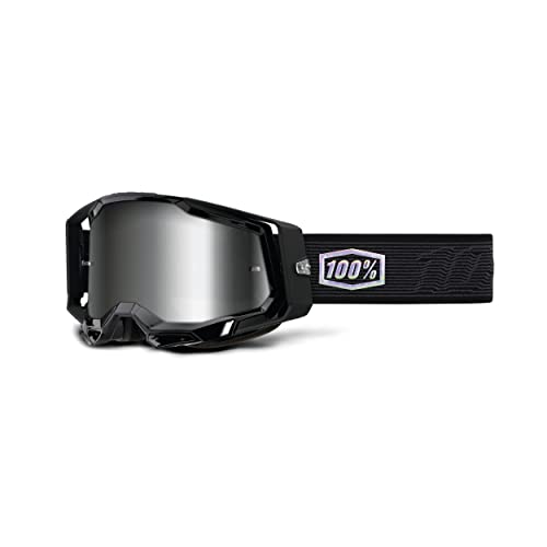 100% Racecraft 2 goggles for MX & MTB - Topo Mirror Silver
