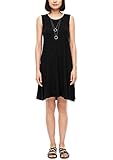s oliver kleider sommer Rundhals s.Oliver Damen 120.12.006.20.200.2039144 Lässiges Kleid, Schwarz, 32