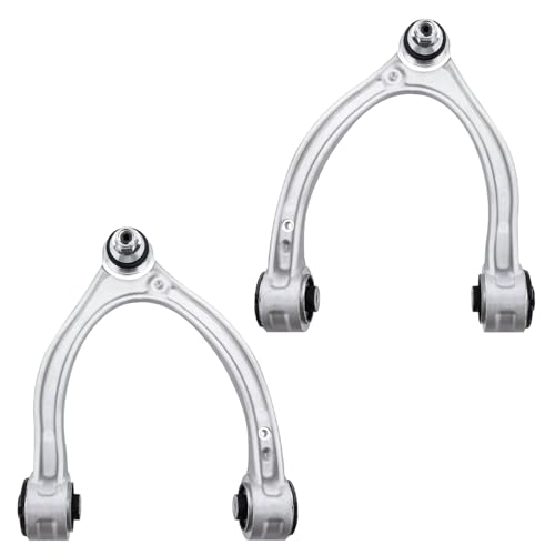 Image of Detroit Axle - 8pc Front End Kit for Mercedes-Benz C300 C350e CLS450 E450 E300, 2 Upper Control Arms with Ball Joint Assembly 4 Outer Inner Tie Rod Ends 2 Sway Bar Links Replacement