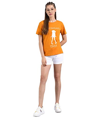 Image of KOTTY Women's Geometric Regular Fit T-Shirt