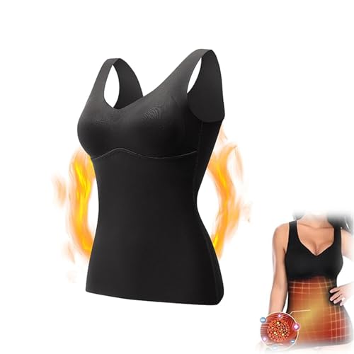 Carethier Fiberfit Hourglass Sculpting Self Heating Vest, Sculpting Self Heating Vest, Women's 2-in-1 Built-in Bra