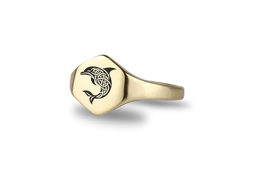 Bague dauphin personnalisée d'exception : l'art de la gravure fine pour elle