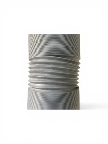 Image of All In One 6 Inch (150MM) PVC Kitchen Chimney Pipe 6 feet | Flexible | Plastic Duct Hose Pipe | Foldable | Stretchable | Grey color | For home, kitchen, office and industrial use.