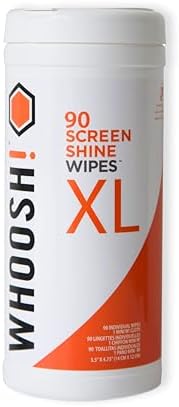 WHOOSH! Screen Cleaner Wipes - Safe for All Screens - Smartphones, iPads, Eyeglasses, Kindle, Touchscreen & TVs (70 Count, Canister)
