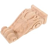CHICAMPERA Capitello Stile Europeo Rustico in Legno Intagliato Decorativo Superficie Lisci...