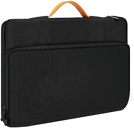 RAINYEAR Laptop Sleeve Case for 13 Inch & Partial 14" Slim Bezels Chromebook PC laptop Notebook Computer 13.3/13.6/14 MacBook Air Pro M1/M1 Pro/M1 Max/M2 Carrying Bag with Handle Briefcase Cover,Black