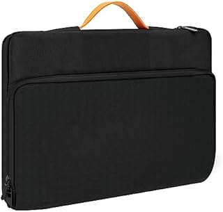 RAINYEAR Laptop Sleeve Case for 13 Inch & Partial 14" Slim Bezels Chromebook PC laptop Notebook Computer 13.3/13.6/14 MacBook Air Pro M1/M1 Pro/M1 Max/M2 Carrying Bag with Handle Briefcase Cover,Black