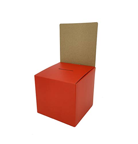 Caja pequeña roja para rifas y donaciones 10 unidades miniatura 1