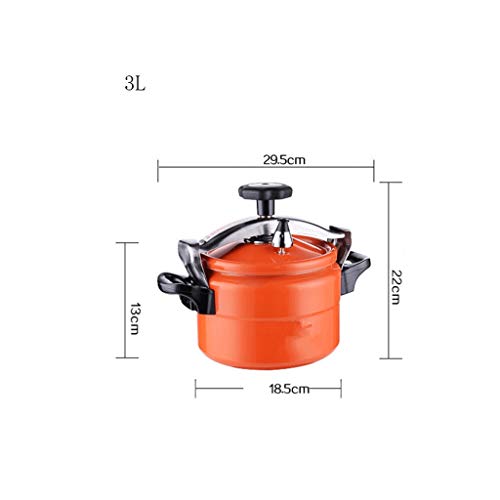 Olla a presión de aleación de aluminio 3L Naranja miniatura 2