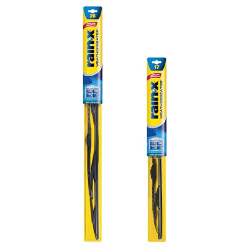 Rain-X 820248 WeatherBeater Wiper Blades, 26' and 17' Windshield Wipers (Pack of 2), Automotive Replacement Windshield Wiper Blades That Meet Or Exceed OEM Quality And Durability Standards