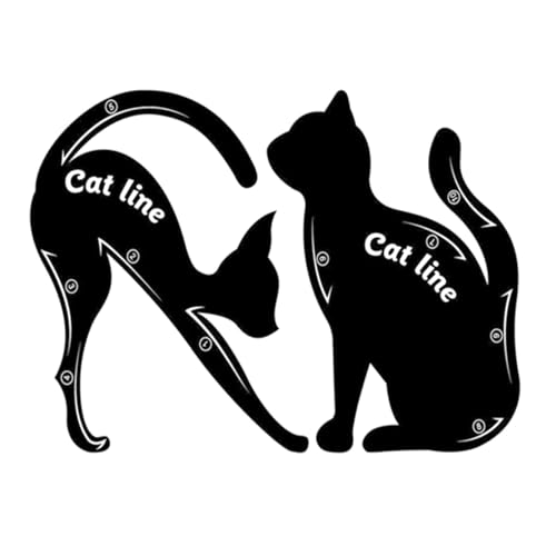 2Pcs Stencils Winged Tip Look Eyeshadow Guide Template Tool Eye Makeup Tool Easy To Use At Home