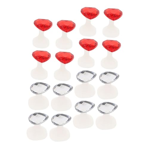 Gogogmee 16Pcs Silicone Toe Separators Nail Art Tools for Pedicure Individual Toe Dividers for Nail Polish Soft Gel Toe Sponge Separators for Home and Salon Use