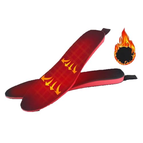 電熱インソール 電熱中敷き 発熱中敷き 発熱インソール 加熱インソール リモコン制御 3段階温度調整 ヒートインソール 中敷きインソール 2100mAh電池内蔵 USB充電式 足元暖房 ポカポカ 防寒 冬用 (22.5-25.0cm)