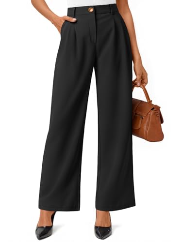 AUTOMET Womens Wide Leg Dress Pants Business Casual Work Outfits