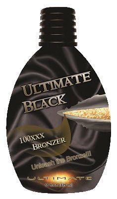 Ultimate Black 100X Bronzer Tanning Lotion By Ultimate 11.0 oz