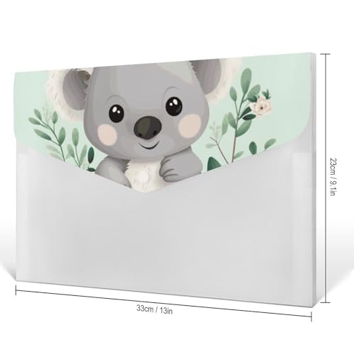 Porte-documents durable Koala à 6 compartiments pour bureau et CV