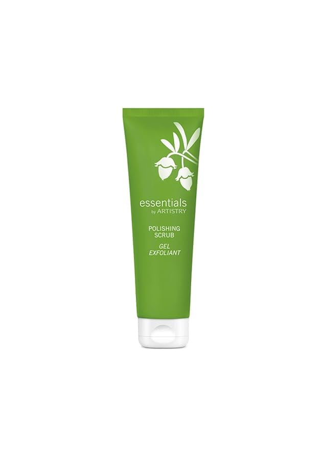 Artistry Essentials Polishing Facial Scrub, Exfoliating Gel Formula, Green