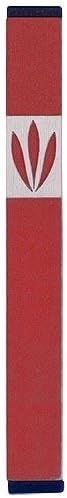 Baltinester Agayof Traditional Leaf Shin Mezuzah 1.5 x 12cm - Silver