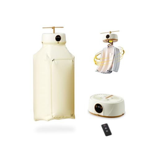 Upgraded Automatic Ironing Machine, Portable Clothes Dryer with Remote Control, Inflatable Shirt Ironing Machine with Garment Steamer & Folding System for Apartment, Travel (1PCS)