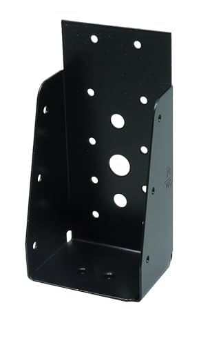 Wovar Sabot de poutre noir sans lèvre pour poutres de 7 x 17 cm - par pièce