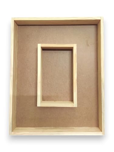 RIA Studio Decorative Wooden Varmala Preservation Frame with Phot...