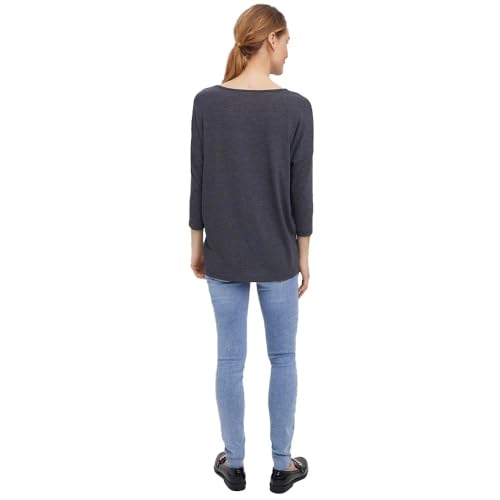 VERO Moda Damen Vmcarla 3/4 Top Ga Noos 3 4 T Shirt, Schwarz, S EU – Ansicht 2