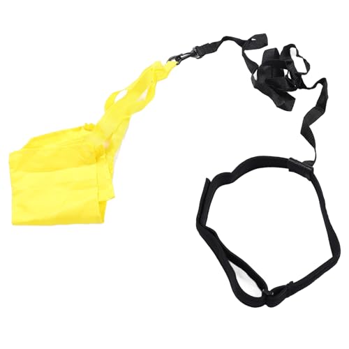 Swim Parachute Resist Training Set, Swim Resist Parachute with Anti Loosening Buckle, Lightweight Swim Training Equipment for Kids and Adults (Yellow)
