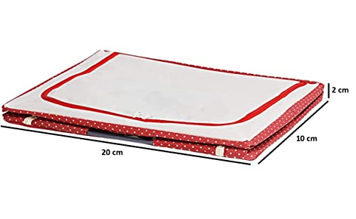 Image of AFFLATUS Polyester Storage Bags for Clothes - Large Cloth Box Saree Organisers for Wardrobe - Blanket Storage Bag 24 L