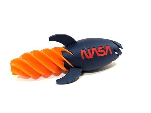 3D CRAFT 3D Printed Mini Rocket Toy Model for Kids | Space Theme Decorative Rocket | Non-Electric Educational Toy | Creative Desk Showpiece | Durable Plastic Rocket for Boys & Girls 2