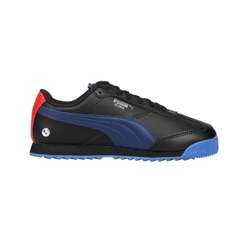 PUMA Kids Boys BMW MMS Roma Via Lace Up Sneakers Shoes Casual - Black