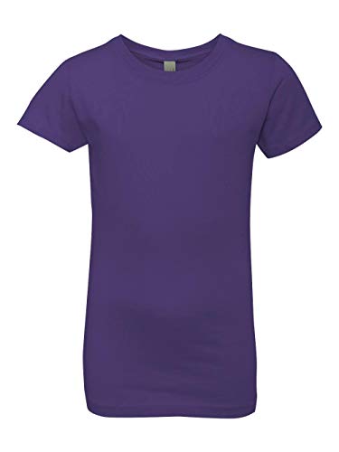 Next Level Big Girls Princess Rib Knit Softness T-Shirt, Purple Rush, Large2