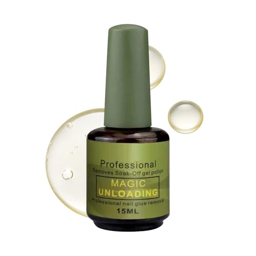 Quita Gel - Quitaesmalte de 15 ml Rápido | Líquido Seguro que se Despega Fácil para Viaje, Salón y Hogar de Manicura y