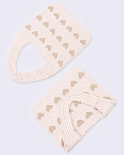 Image of Ovida Crochet Tote Bag Mesh Beach Bag Fairycore Hobo Bag Fairy Grunge Aesthetic Shoulder Bag Y2k Purse for Women Girls